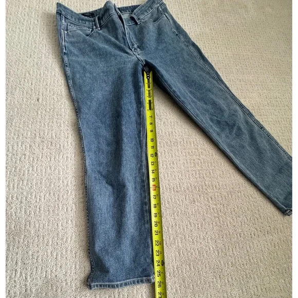 White House Black Market High Rise Straight Sculpt‎ Denim Jeans Women's Size 12 - Picture 7 of 8